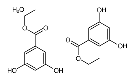 ethyl 3,5-dihydroxybenzoate,hydrate Structure