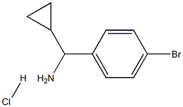 (4-Bromophenyl)(cyclopropyl)methanaminehemihydrochloride Structure