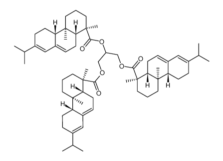 1,2,3-tris-abieta-7,13-dien-18-oyloxy-propane Structure