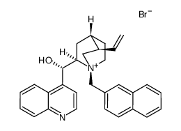 N-(2-napthylmethyl)cinchoninium bromide结构式