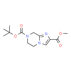 7-tert-Butyl 2-methyl 5,6-dihydroimidazo[1,2-a]pyrazine-2,7(8H)-dicarboxylate Structure