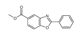 2-phenyl-benzoxazole-5-carboxylic acid methyl ester结构式