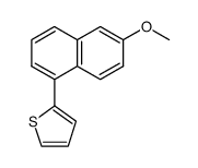 2-(6-methoxynaphthalen-1-yl)thiophene结构式