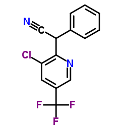 2-[3-CHLORO-5-(TRIFLUOROMETHYL)-2-PYRIDINYL]-2-PHENYLACETONITRILE结构式