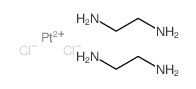 Bis(ethylenediamine)platinum(II) chloride Structure