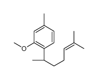 2-methoxy-4-methyl-1-[(2S)-6-methylhept-5-en-2-yl]benzene结构式