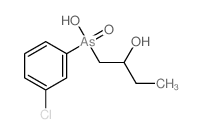 2-Butanol,1-[(m-chlorophenyl)hydroxyarsino]-, As-oxide (8CI) Structure