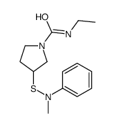 N-ethyl-3-(N-methylanilino)sulfanylpyrrolidine-1-carboxamide Structure