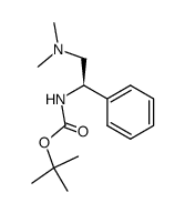 (R)-N-(tert-butoxycarbonyl)-α-(dimethylaminomethyl)benzylamine结构式