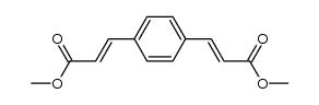 (E)-3-[4-(2-methoxycarbonylvinyl)phenyl]acrylic acid methyl ester Structure