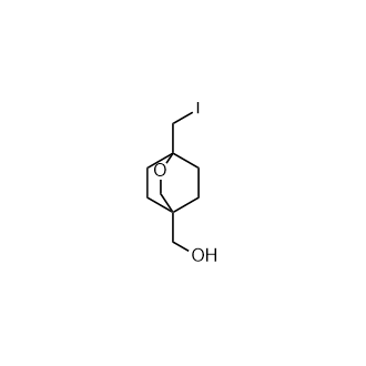 (1-(Iodomethyl)-2-oxabicyclo[2.2.2]octan-4-yl)methanol structure