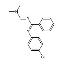 1-p-chlorophenyl-4-dimethylamino-2-phenyl-1,3-diazabutadiene结构式