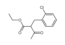 2-(2-Chlorobenzyl)-3-oxobutanoic acid ethyl ester结构式