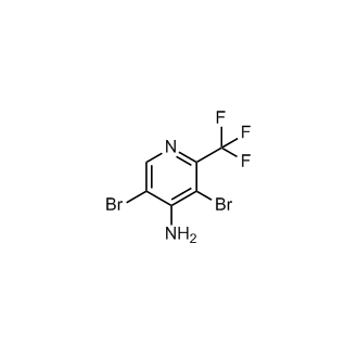 3,5-Dibromo-2-(trifluoromethyl)pyridin-4-amine Structure