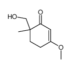 2-Cyclohexen-1-one,6-(hydroxymethyl)-3-methoxy-6-methyl-(9CI) Structure