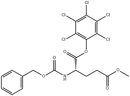N-[(Benzyloxy)carbonyl]-L-glutamic acid 5-methyl 1-(pentachlorophenyl) ester结构式