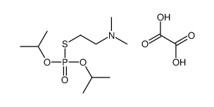 2-di(propan-2-yloxy)phosphorylsulfanyl-N,N-dimethylethanamine,oxalic acid Structure