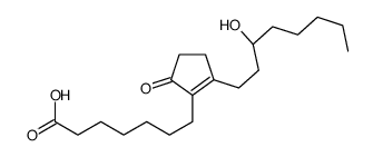 (15S)-15-Hydroxy-9-oxoprost-8(12)-en-1-oic acid Structure