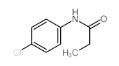 Propanamide,N-(4-chlorophenyl)- Structure