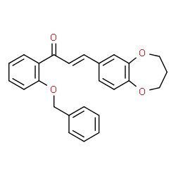 (E)-1-(2-(benzyloxy)phenyl)-3-(3,4-dihydro-2H-benzo[b][1,4]dioxepin-7-yl)prop-2-en-1-one Structure