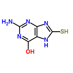 2-氨基-6-羟基-8-巯基嘌呤图片