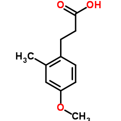 3-(4-Methoxy-2-methyl-phenyl)-propionic acid结构式