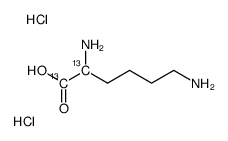 DL-Lysine-1,2-13C2 dihydrochloride Structure