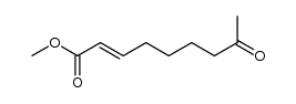 8-oxo-(E)-non-2-enoic acid methyl ester结构式