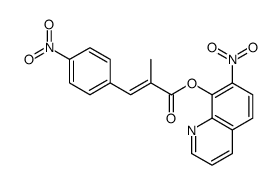 2-(4-Nitrobenzylidene)propanoic acid 7-nitro-8-quinolyl ester Structure