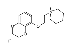 1-[2-(2,3-dihydro-1,4-benzodioxin-5-yloxy)ethyl]-1-methylpiperidin-1-ium,iodide Structure