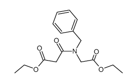 ethyl N-(ethoxycarbonylacetyl)-N-benzylglycinate结构式