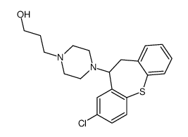 3-[4-(3-chloro-5,6-dihydrobenzo[b][1]benzothiepin-5-yl)piperazin-1-yl]propan-1-ol结构式