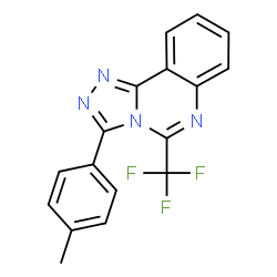 3-(4-Methylphenyl)-5-(trifluoromethyl)[1,2,4]triazolo[4,3-c]quinazoline结构式