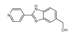 [2-(4-pyridinyl)-1H-benzimidazol-5-yl]methanol结构式