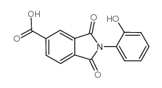 2-(2-Hydroxyphenyl)-1,3-dioxoisoindoline-5-carboxylic acid structure