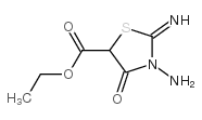 5-Thiazolidinecarboxylicacid,3-amino-2-imino-4-oxo-,ethylester(9CI)结构式