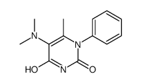 Uracil, 5-(dimethylamino)-6-methyl-1-phenyl- Structure