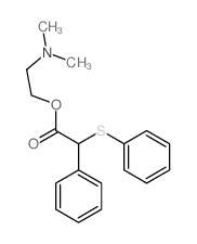 2-dimethylaminoethyl 2-phenyl-2-phenylsulfanyl-acetate structure