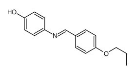4-[(4-propoxyphenyl)methylideneamino]phenol Structure