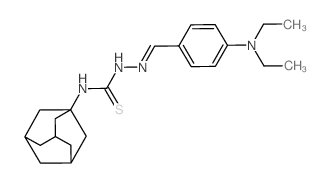 Hydrazinecarbothioamide,2-[[4-(diethylamino)phenyl]methylene]-N-tricyclo[3.3.1.13,7]dec-1-yl- Structure