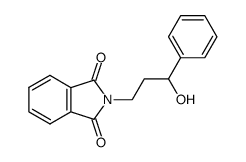 2-[3-hydroxy-3-phenylpropyl]isoindole-1,3-dione Structure