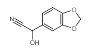 1,3-Benzodioxole-5-acetonitrile,a-hydroxy-结构式