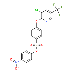 4-NITROPHENYL 4-([3-CHLORO-5-(TRIFLUOROMETHYL)-2-PYRIDINYL]OXY)BENZENESULFONATE结构式