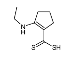 2-(ethylamino)cyclopentene-1-carbodithioic acid结构式