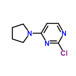 2-氯-4-(吡咯啉-1-基)嘧啶结构式