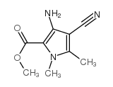 1H-Pyrrole-2-carboxylicacid,3-amino-4-cyano-1,5-dimethyl-,methylester structure