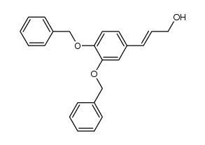 (E)-3-(3,4-bis(benzyloxy)phenyl)prop-2-en-1-ol结构式