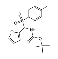 tert-butyl (furan-2-yl(tosyl)methyl)carbamate Structure