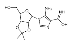 5-Amino-1-[2,3-O-(1-Methylethylidene)-β-D-ribofuranosyl]-1H-imidazole-4-carboxamide Structure