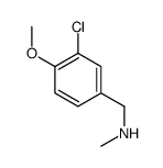 N-METHYL-(3-CHLORO-4-METHOXY)BENZYLAMINE Structure